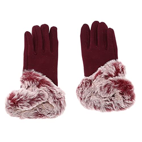 Handschuhe Für Damen Herren Sports Lässig Mittens Vintage Weiche Griff Thermohandschuhe Thermische Mode Laufhandschuhe Basic Retro Fahrradhandschuhe Bequemes Einfarbig Fingerhandschuhe von Generisch