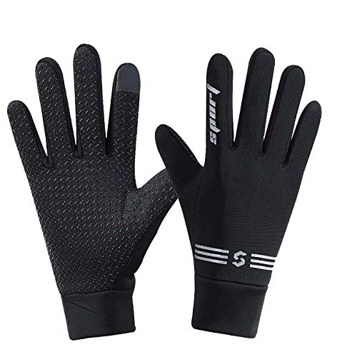 Handschuhe Herren Damen Klassische Touchscreen Griff Thermohandschuhe Camping Laufhandschuhe Rutschfester Mittens Non-Slip Skifahren Handschuhe Ideal Für Damen Herren Radfahren Handschuhe Fäustlinge von Generisch