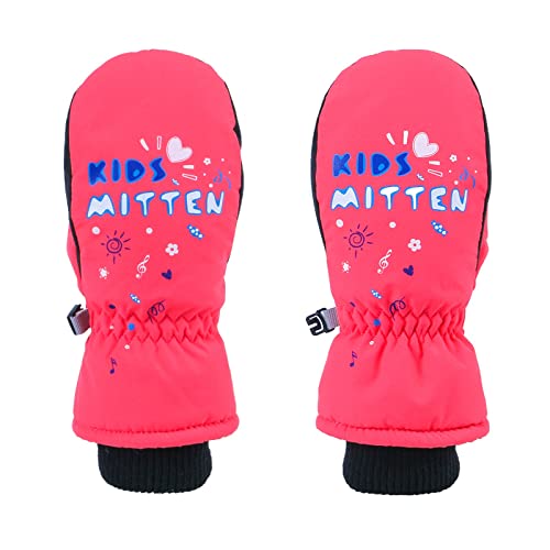 Handschuhe Snowboard Winter Ski Schnee Warme Handschuhe Touchscreen Atmungsaktive Handschuhe wasserdichte Handschuhe Handschuhe Spitze Fingerlos (Pink, One Size) von Generisch