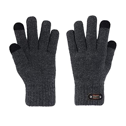 Handschuhe herren, FahrradHandschuhe Herren Winddicht WinterHandschuhe Warme MotorradHandschuhe Winter ThermoHandschuhe mit Touchfunktion Unisex SkiHandschuhe Rutschfest Gloves SportHandschuhe von Generisch