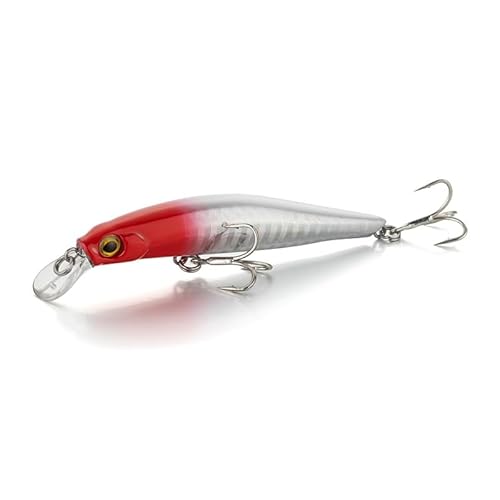 Harter Angelköder 80 mm 8 g sinkende Minnow-Kunstköder for Barsch, Hecht, Forelle(A) von Generisch