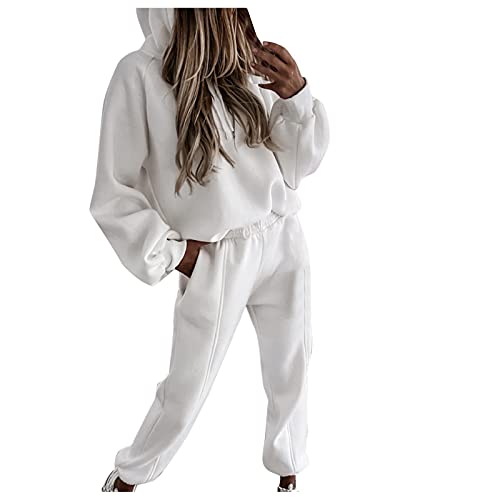 Hausanzug Damen Locker Weites Bein Warm Winter Sportanzug Freizeitanzug Sport Große Größen 80Er Jahre Elegant Jogginganzug Damen Anzug Zweiteiler mit Kapuze Trainingsanzug Anzug Hausanzug Damen Locker Weites Bein Warm Winter Sportanzug Freizeitanzug Sport Große Größen 80Er Jahre Elegant Jogginganzug Damen Anzug Zweiteiler mit Kapuze Trainingsanzug Anzug von Generisch