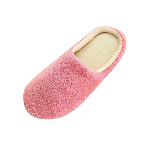 Hausschuhe Unisex Warme Pantoffeln - House Women Hauspantoffeln rutschfest Flauschige Bequeme Plüsch Geschlossen Schlappen Weich Badeschuhe Damen Herren Mit Leece-Futter Slippers von Generisch