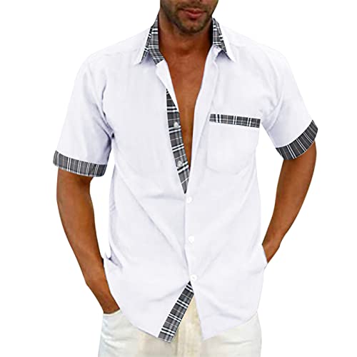 Hawaii Hemd MäNner Freizeit Hemd Trachtenhemd Herren Sommer Outfit Mittelalter Kleid Streatwear TrainingsanzüGe Los Angeles Tshirt Combat Shirt Blazer Kariertes Hemd Gebetskleidung Herren Weiß L Hawaii Hemd MäNner Freizeit Hemd Trachtenhemd Herren Sommer Outfit Mittelalter Kleid Streatwear TrainingsanzüGe Los Angeles Tshirt Combat Shirt Blazer Kariertes Hemd Gebetskleidung Herren Weiß L von Generisch