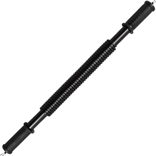 Heavy Duty Power Twister Bar 35 kg 110 kg Federbrust-Expander für Arm, Bizeps, Brust, Schulter und Unterarm, Stärke, Oberkörper, Übungsaufbauer (Schwarz, 100 kg) von Generisch