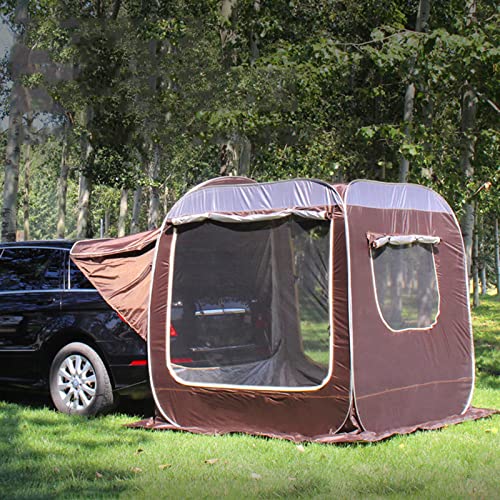 Heckklappe Markise Auto Zelt - Automatisches Big Space Auto Heckverlängerung SUV Zelt für Camping, UV-Schutz Wasserdicht Tragbare Zeltabdeckung von Generisch
