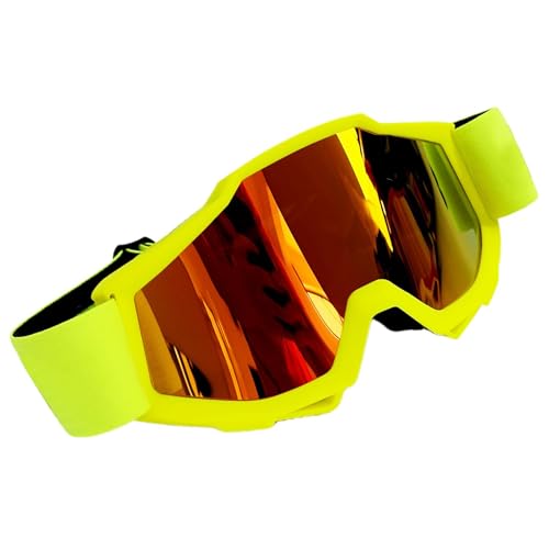 Helmbrille – Motorradbrille | Anti-UV-Anti-Rutsch-Renn-Skibrille, rutschfeste Brille für Fahrer, Anti-Beschlag-Motocross-Reitbrille für Herren und Damen, gepolstert, staubdicht, Off-Road-Brille für von Generisch