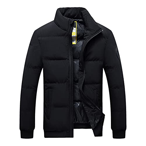 Herren Jacken Übergang Casual Sportlich Jacke Basic Warm Trainingsjacke Outdoor Leichte Steppjacke Lang Mantel Übergangsjacke Mit Kapuze Freizeitjacke von Generisch