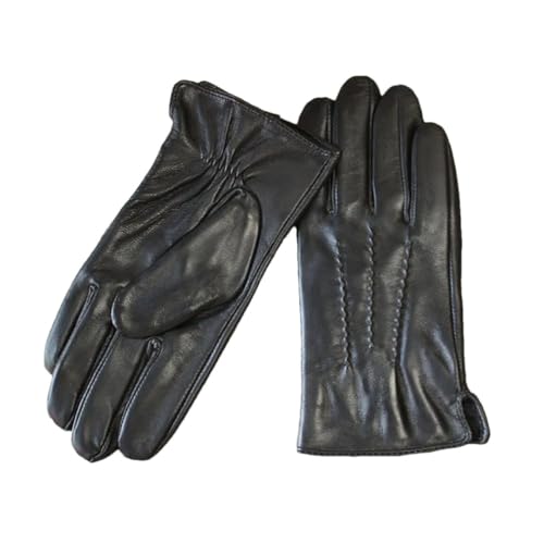 Herren-Lederhandschuhe, einlagig, ungefüttert, dünn, Outdoor, Motorrad, Reithandschuhe, ungefüttert, 11 von Generisch