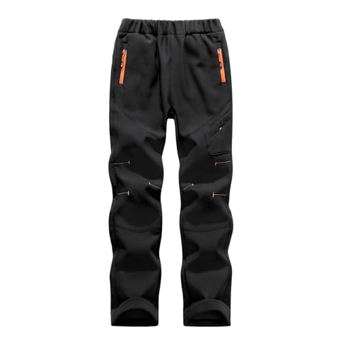 Herren Skihose, Skihose Mädchen Jungen Thermohose Skilanglaufhose Outdoorhose Wasserdicht Winddichte Schneehose Hosenträgerhose Ski Pant Warme Gefütterte Snowboardhose Wanderhose Softshellhose von Generisch