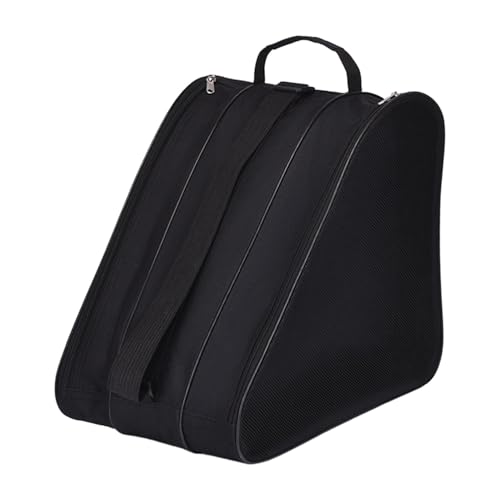 Hochwertige Schlittschuhtasche | Robuste Rollschuhtasche | Robuste Skate-Tasche | Tragbare Rollschuh-Aufbewahrung 20 x 39 x 38 cm/7,87 x 15,35 x 14,96 Zoll für Damen, Herren, Kinder, Erwachsene | Schw von Generisch