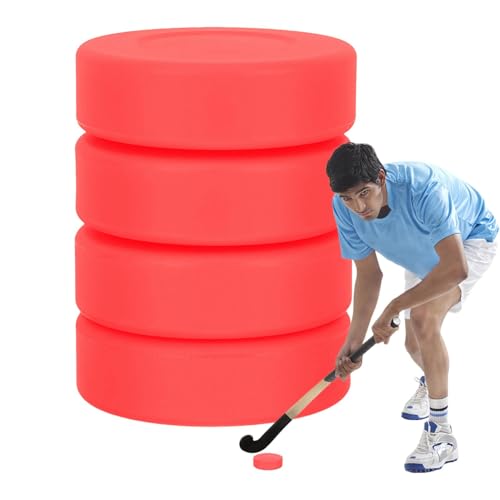 Hockey-Pucks für Kinder,Hockey-Übungspucks | 4 Stück -Eishockey-Trainingspucks,Bodenhockey-Pucks in offizieller Regulierungsgröße zum Üben und für das klassische Training für Erwachsene und Kinder von Generisch