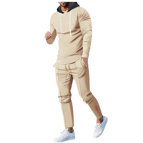 Hoodie Herren Reißverschluss Sportbekleidung Jogginganzug Sommer Anzug Y2k Angelanzug Sport Jogginganzüge Tracksuit Komplett Hausanzug Freizeitanzug Baumwolle von Generisch