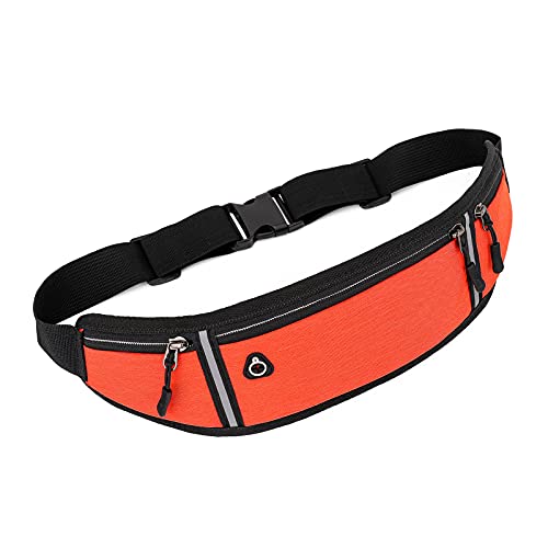 Hüftgurt für Damen, Handy-Fanny zum Laufen, Rucksackhalter zum Laufen, Hüfttasche, Bauchtasche für Damen, Orange, Einheitsgröße, Rokoko von Generisch