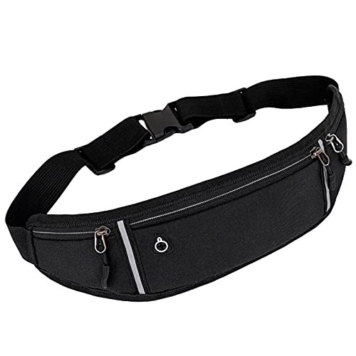 Hüftgurt für Damen, Handy-Fanny zum Laufen, Rucksackhalter zum Laufen, Hüfttasche, Bauchtasche für Damen, Schwarz , Einheitsgröße, Rokoko von Generisch