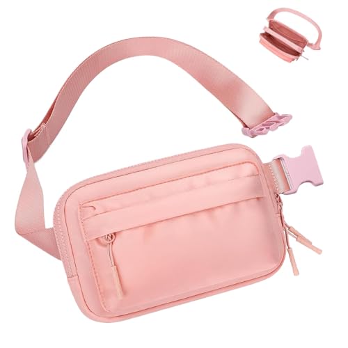 Hüfttasche für Damen, große Kapazität, Bauchtasche für Männer und Frauen, Hüfttasche für Workout, Laufausrüstung, rose, Refer to description, Unisex von Generisch