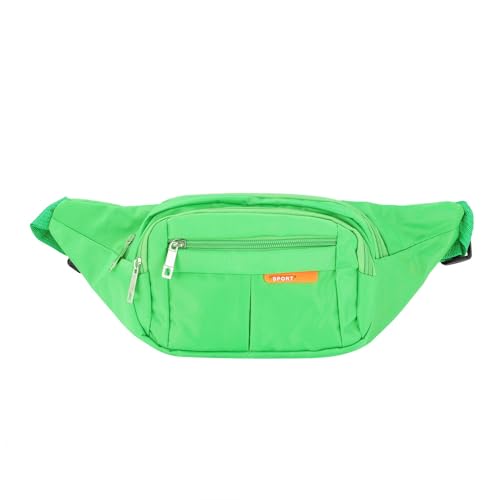 Hüfttaschen Running Fanny Pack Herren- und Damen-Handy-Out-of-Home-Casual-Kuriertasche, Bedruckte eng anliegende Geldbörse Hüfttaschen Outdoor (Green, One Size) von Generisch
