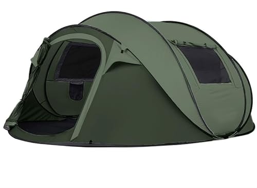 Instant Pop Up Campingzelt 56 Personen Automatisch Aufstellen Familienzelt mit 2 Belüftungs-Mesh-Fenstern Wasserdicht Sonnenschutz Tragbares Leichtes Kuppelzelt für Outdoor Strand Camping von Generisch