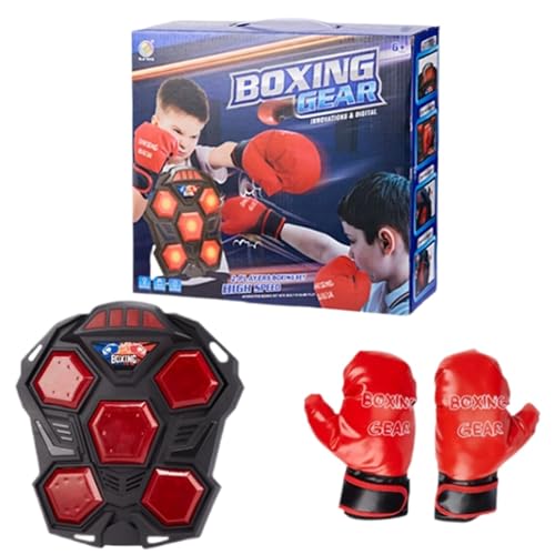 Interaktives Boxspiel, Boxtrainingsgerät - Interaktives Boxmaschinen-Wertungsspielzeug für Kinder - Indoor-Outdoor-Fitnessgeräte für Eltern-Kind-Interaktion beim Boxen, Sanshou von Generisch