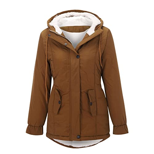 Jacke Winter Damen, Flauschige Jacke Damen, Teddyfleece Jacke Damen Teddyjacke Herbstjacke Wintermantel Fleecejacke Teddy Pullover Mantel Warm Herbste Lang Winter Winterjacke Teddyfell von Generisch