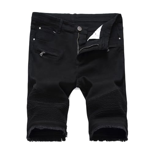 Jeans Herren Kurz Kurze Hose Arbeitsshorts Große Größen Jorts Bermuda Regular Sporthose Leichte Arbeit Baggy Shorts Herrenhose Deutschland Kurzhosen Herrenshorts Chino Schwarze 3 4 Cargohose Jeanshose von Generisch