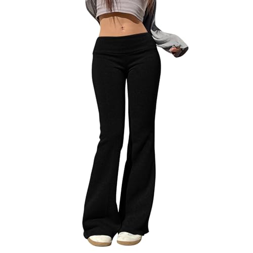 Jogginghose Damen Weites Bein, Schlaghose Damen Weites Bein Yogahose Jogginghose Baumwolle Low Waist Slim Fit Flared Elastische Sweathose Trainingshose Einfarbig Elegante Freizeithose Haushose Frühja Jogginghose Damen Weites Bein, Schlaghose Damen Weites Bein Yogahose Jogginghose Baumwolle Low Waist Slim Fit Flared Elastische Sweathose Trainingshose Einfarbig Elegante Freizeithose Haushose Frühja von Generisch