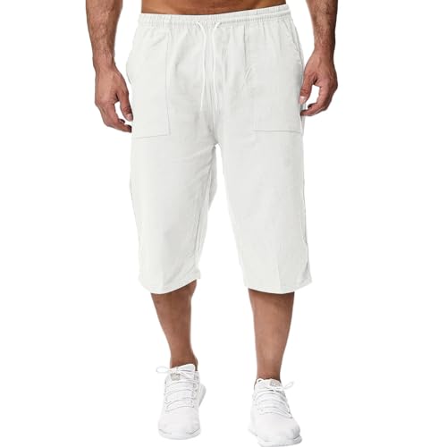 Jogginghose Herren Breite Sporthose - Baumwolle Trainingshose Regular Fit Hausanzug Leichte Sportbekleidung Classics Trackpants Weites Bein Lang Sweat Pants Männer Sweathose Mit Taschen von Generisch