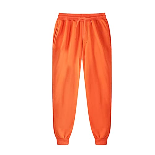 Jogginghose Herren Breite Trainingshose - Hose Baumwolle Bequem Freizeithose Baggy Sportbekleidung Regular Fit Bodybuilding Sporthose Lang Casual Leichte Männer Weites Bein Sweathose Mit Taschen von Generisch