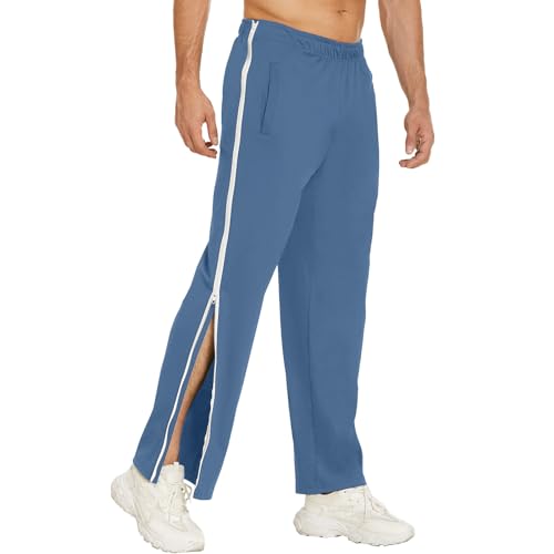 Jogginghose Herren Graue Trainingshose - Jogginghosen Modern Sweathose Activewear Arbeitshose Gym Trainingshosen Breite Sporthose Fitness Jogger Sweatpants Mit Taschen Regular Fit von Generisch