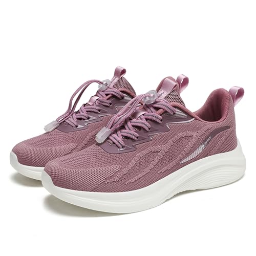 Joggingschuhe Damen, Turnschuhe Damen Bequeme Sneaker - Freizeitschuhe Leichte Sportschuhe Atmungsaktive Walking Schuhe Outdoor Sports & Shoes Frauen Stoff Hallenschuhe Laufschuhe Atmungsaktiv von Generisch