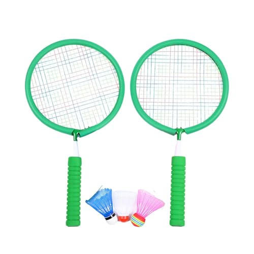 Junior-Badmintonschläger | leichter Federbälle, 2-Spieler-Federbälle, Schläger, Sportspiel mit 3 x Badminton für Junior, Kindergarten, Studenten von Generisch