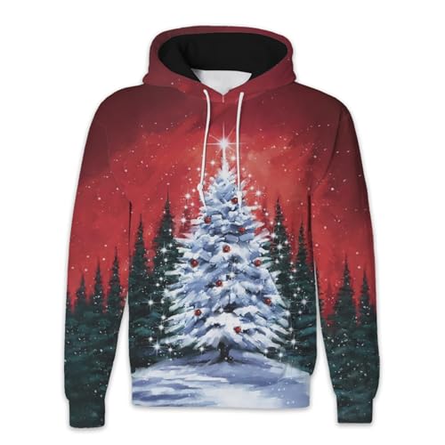 Kapuzenshirt, Weihnachts Hoodie Herren Ugly Oversized Christmas - Kapuzenpulli Casual Kapuzenshirt 3d Druck Pulli Mit Taschen Lustig Pullover Weihnachten Lustige Weihnachtsmotiv Sweatshirt Kapuze Häss von Generisch