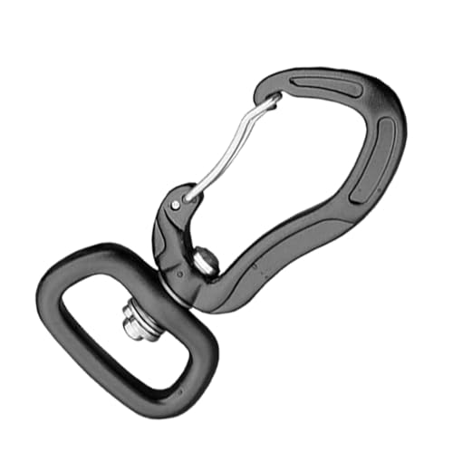 Karabiner-Clip, um 360° drehbarer Karabiner-Clip, robuster Karabiner-Verschlussclip, multifunktionaler Karabiner aus Aluminiumlegierung, D-Schnalle, stabile, leichte Aluminium-Karabiner für von Generisch