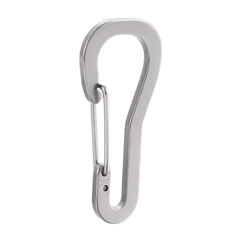 Karabiner-Schlüsselanhänger, Feder-Clips, tragbare Verschlusskarabiner-Clips, Feder-Karabinerhaken für Reisen, Angeln, Rucksack, Camping von Generisch