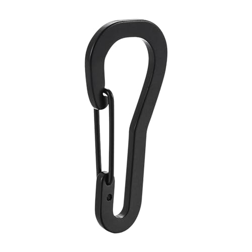 Karabiner mit Verschluss – Karabiner-Karabinerhaken | Karabiner-Verriegelungsclips, Outdoor-Edelstahl-Schlüsselanhänger, Rucksack-Gürtel-Fragezeichen-Clip, tragbare Karabiner-Schlüsselanhänger-Clip von Generisch