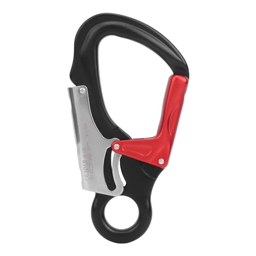 Karabinerhaken, robuster D-Ring-Clip-Karabiner, 14 cm, Mehrzweck-D-Clip, Schlüsselanhänger, Karabiner für Angeln, Wandern, Reisen, -Fitnessstudio von Generisch