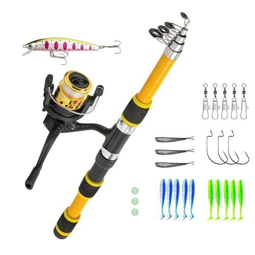 Kids Angel Stange, Angelset für Kinder,1,8 m Teleskopenfischereist zum Gießen | Tackle Starter -Set, Jugendfischset, Anfängerfisch -Kit, Small Dock Gear Kit für Kinder Kids Angel Stange, Angelset für Kinder,1,8 m Teleskopenfischereist zum Gießen | Tackle Starter -Set, Jugendfischset, Anfängerfisch -Kit, Small Dock Gear Kit für Kinder von Generisch