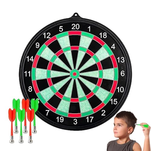 Kinder-Dartscheibe - Sport Magnetisches Dartscheibenspiel,Tragbare, Aufrollbare, Sichere Dartscheibe, Zweiseitige Sport-Dartscheiben-Set Mit- Magnetischer Weicher Spitze Für Kinder Von 8–12 Jahren von Generisch