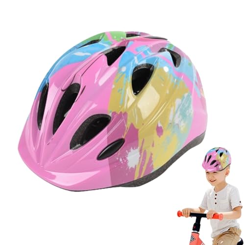 Kinder Fahrradhelm | Atmungsaktive Sporthelme | Fahrrad-Multisporthelme | Verstellbare Schutzhelme Für Kinder | Multisport-Kleinkindhelme | Fahrradhelme Für Jungen Und Mädchen von Generisch