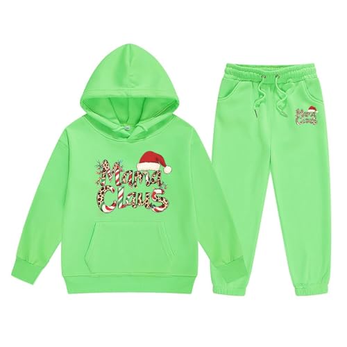 Kinder Mädchen Jogginganzug Sportswear Jogginganzug Mädchen, Trainingsanzug Mädchen Velour Zweiteiler Outfit 2-13 Jahre，Weihnachts Black Friday 2024 von Generisch