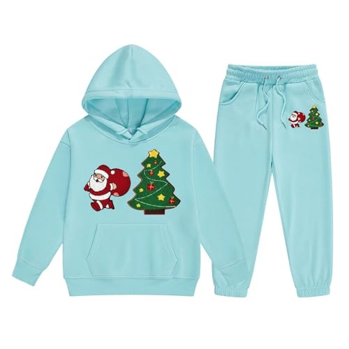 Kinder Mädchen Trainingsanzug Jogginganzug Sportanzug 2tlg Jogging Anzug Bekleidungsset Freizeitanzug Outfit-Set(Sweatshirt + Sweathose) ，Weihnachts Black Friday Angebote von Generisch