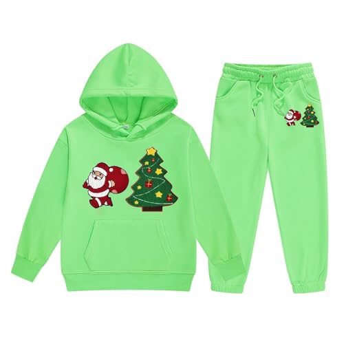 Kinder Mädchen Trainingsanzug Jogginganzug Sportanzug 2tlg Jogging Anzug Bekleidungsset Freizeitanzug Outfit-Set(Sweatshirt + Sweathose) ，Weihnachts Black Friday Deals von Generisch