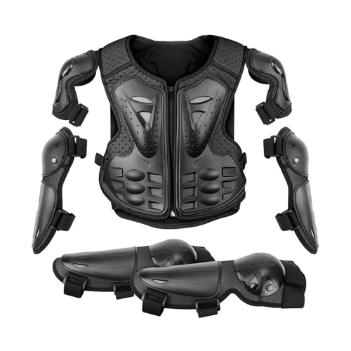 Kinder Motocross Brustschutz | Einstellbar | Protektor Kinder Motorrad | Dirt-Cycling-Ausrüstung und Armanzug für Kinder | Brustschutz für Junge Reiter | Perfekt für Motocross, Dirtbiken Kinder Motocross Brustschutz | Einstellbar | Protektor Kinder Motorrad | Dirt-Cycling-Ausrüstung und Armanzug für Kinder | Brustschutz für Junge Reiter | Perfekt für Motocross, Dirtbiken von Generisch