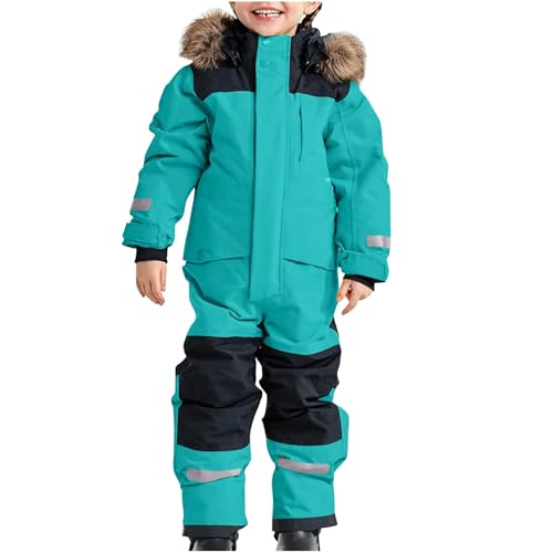 Kinder Schneeanzug, B Ware, Schneeanzug Kinder Skianzug Mädchen Schneeoverall für Jungen Overall Kinder Winter Winter Overall Kinder Snowsuit Kids Samt Winddicht und Wasserdicht von Generisch