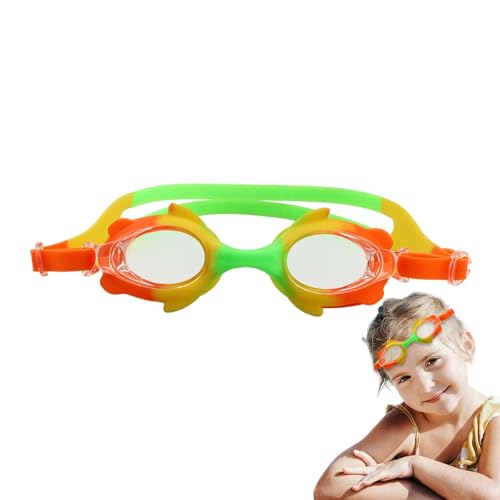 Kinder-Schwimmbrille, High-Definition-Anti-Beschlag-Schwimmbrille – Cartoon-Schwimmbrille, flexible Schwimmbrille aus Silikon, für Kinder, , Mädchen von Generisch