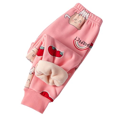 Kinder Thermohose Gefütterte Hose mädchen Leggings - Winterhose Kuschel Jogginghose Thermo Leggings Elastische Taille Sporthose Warme Winter Bequem Softshell Hosen für Jungen und Mädchen 1-9 Jahre von Generisch