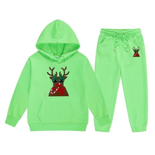 Kinder Trainingsanzug 2-Teiliges Set aus Hoodie und Hose, weich und warm, Hausanzug für Mädchen und Jungen, Geschenke für Kinder Cyber Monday 2024 von Generisch