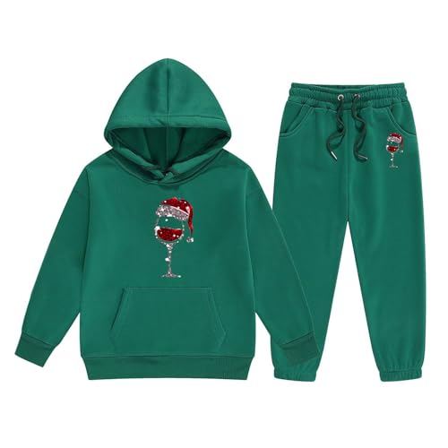 Kinder Trainingsanzug 2-Teiliges Set aus Hoodie und Hose, weich und warm, Hausanzug für Mädchen und Jungen, Geschenke für Kinder Jogginganzug Sportanzug Cyber Monday 2024 von Generisch