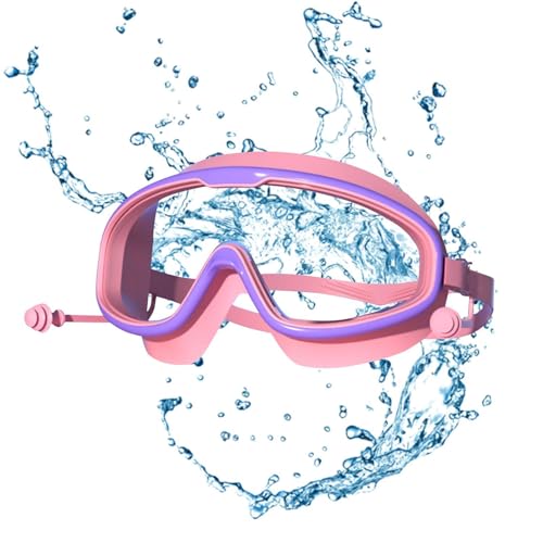 Kinder-Wasserbrille zum Schwimmen, Schnorchelbrille mit klarer Sicht, Anti-UV-Kinder-Tauchbrille, Anti-Beschlag-Schwimmbrille mit Anti-Beschlag-Design zum Schnorcheln, Tauchen, Schwimmen von Generisch