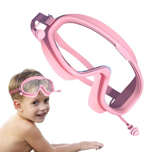 Kinder-Wasserbrille zum Schwimmen, klare Sicht, trockene Schwimmbadbrille, Anti-UV-Anti-Beschlag-Design, Tauchbrille, Schnorchelausrüstung, Kinder-Schnorchelbrille, Taucherbrille, Schwimmbrille für von Generisch